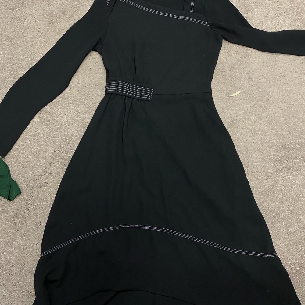 Mango Black Long Sleeve Dress